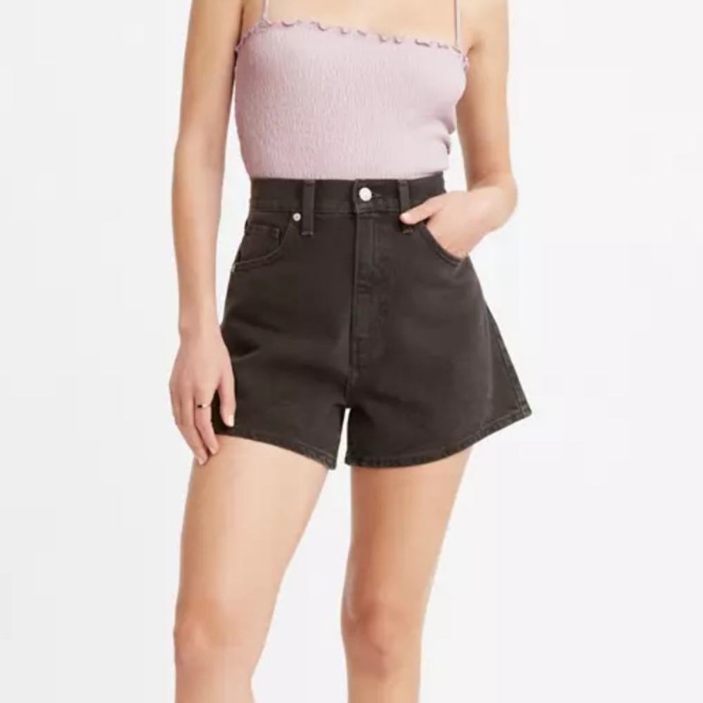 Levi’s high waisted mom shorts